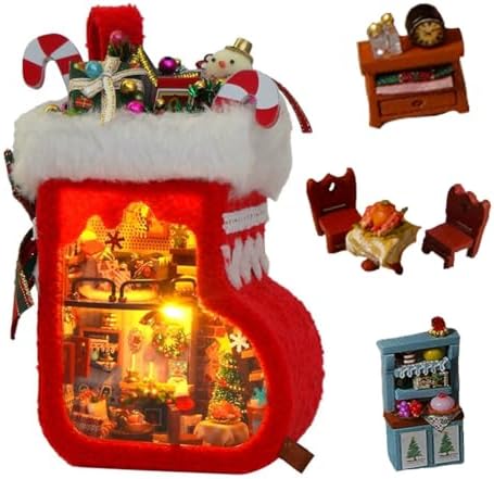 3D Wooden Book Stand Puzzle DIY Dollhouse Wood Nook Model Building Kit with LED Light for Adults to Build Creativity Christmas Halloween by TOPBSFARNY