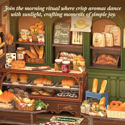 CUTEBEE Book Nook Kit DIY Miniature House Bakery Dessert Shop Dollhouse - Image 4