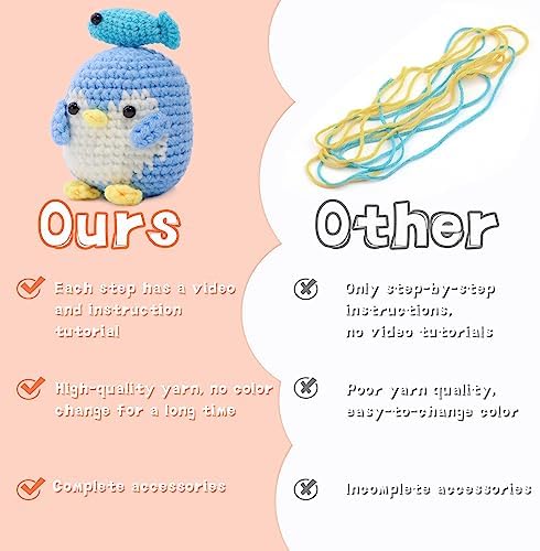 IMZAY Crochet Kit for Beginners Crochet Kits Beginner Animal Crochet Kit - Image 3