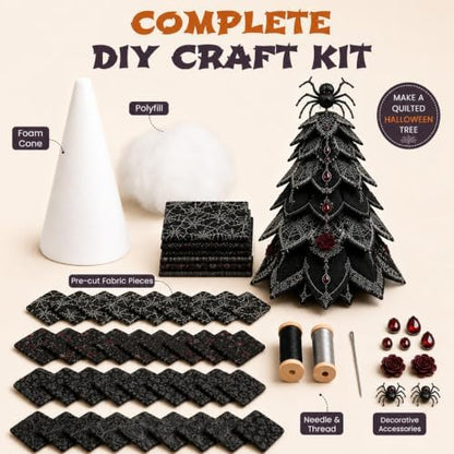 Daily Partner DIY Halloween Quilted Fabric Tree Kit - Image 2