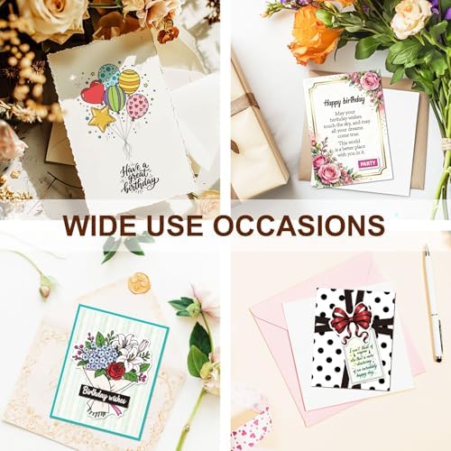 6 Pcs Clear Stamps for Birthday Card Making Supplies 20 Ink Pad - Image 6