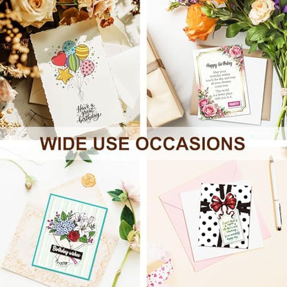 6 Pcs Clear Stamps for Birthday Card Making Supplies 20 Ink Pad - Image 6
