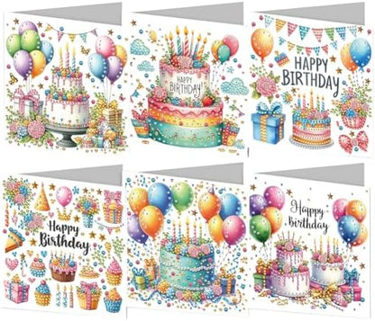 Diamond Art Greeting Cards Kit,Diamond Art Cards Special Shaped Diamond Painting Greeting Card Arts Crafts for Christmas Birthday Thanksgiving Day Holiday(B) (Style A) by Unknown