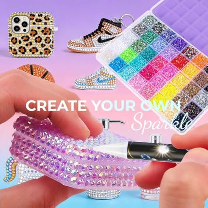 Bedazzling Kit 40000Pcs 40 Colors 3mm Resin Jelly Rhinestones - Diamond Art - Image 3
