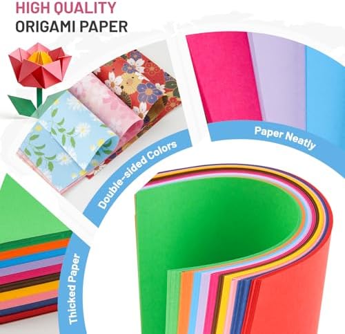 AluAbi 500pc Japanese Origami Paper Kit for Kids 5-12 - Image 3