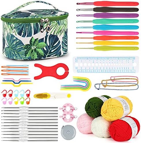 Aeelike Crochet Kits for Beginners with Yarn, Green by Aeelikescrochetworld
