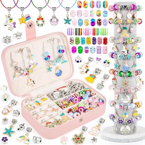 Sofier Jewelry Bracelet Making Kit for DIY Beads Charms Set Teen Gifts by SOFIER