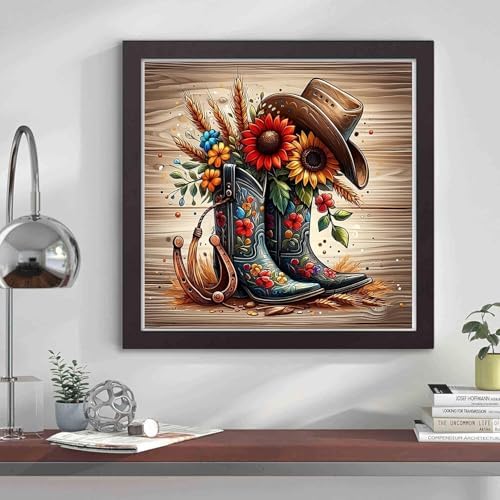 Diamond Art Kits for Adults, Boots Diamond Art Painting Kits for Adults - Image 2