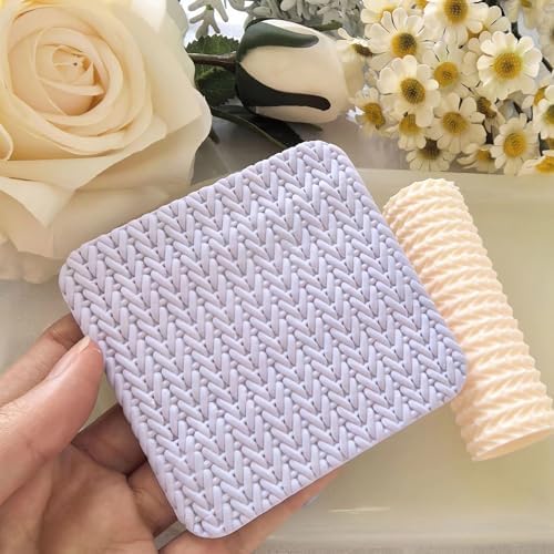 3Pcs Polymer Clay Texture Roller Work with Polymer Clay Cutters for DIY Earrings Jewelry Making Craft Supplies - Image 7