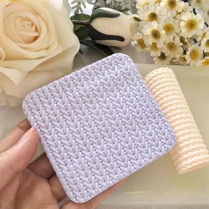 3Pcs Polymer Clay Texture Roller Work with Polymer Clay Cutters for DIY Earrings Jewelry Making Craft Supplies - Image 7