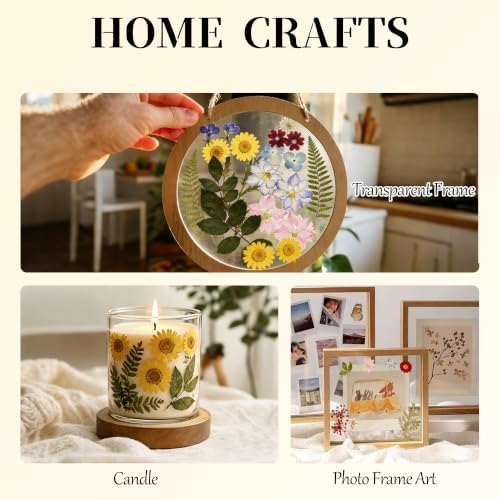 95PCS Real Natural Dried Pressed Flowers and Leaves Craft Kit with Tweezers & Glue Pen for Resin, Scrapbooking, Card Making & DIY Crafts - Image 4