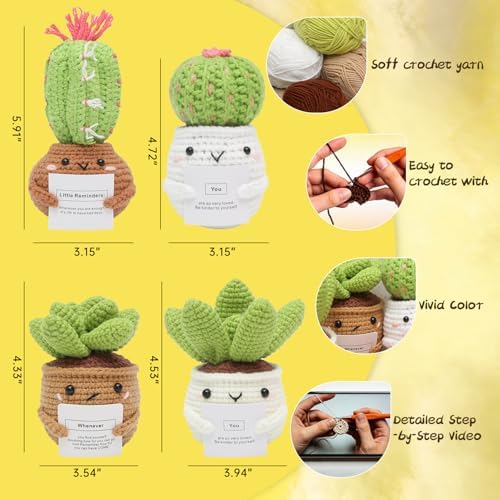 GONELYON Crochet Kit for Beginners, Beginner Crochet Starter Kit - Image 6
