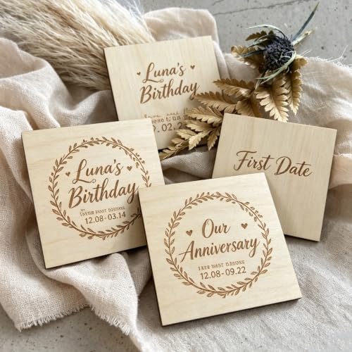 Blisstime 16PCS 6x6 Inch Wood Squares Unfinished Square Wood Pieces for Crafts,Painting, Writing, DIY Supplies, Engraving and Carving, Home Decorations (6x6 Inch 16Pcs) - Image 5
