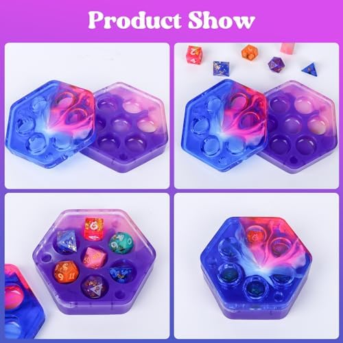 KISREL Dice Resin Molds, DND Dice Set and Organizer Box Epoxy Resin Mold - Image 6