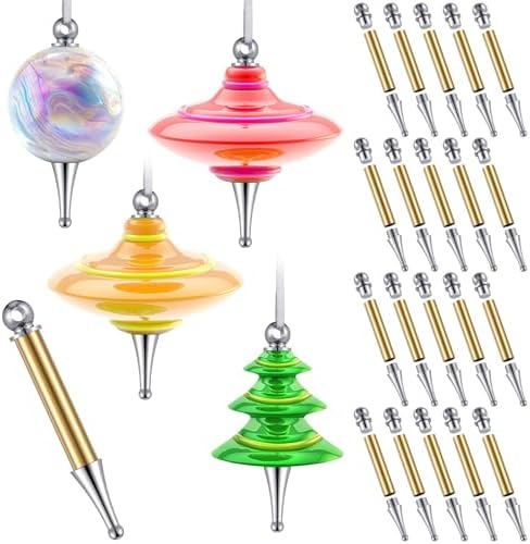 CroBlissful 20 Set Christmas Tree Ornament Woodturning Kit, Brass by CroBlissful