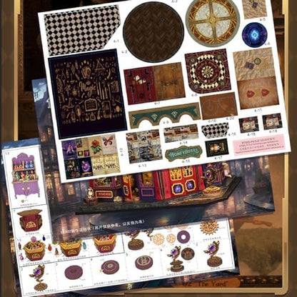 Plustopoy Book Nook Kit, DIY Miniature Dollhouse Booknook Kit - Image 4