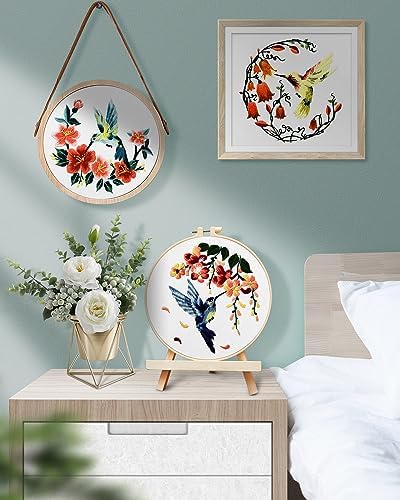 TINDTOP Hummingbird and Flower Embroidery Kit for Adults - Image 6