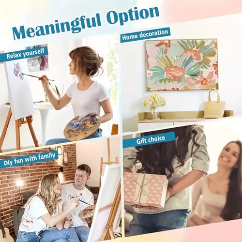AWLNKMC Lemon Daisy Bottle Paint by Numbers for Adults, DIY Paint by Numbers Kits for Adults Beginners Without Frame, Acrylic Paint on Canvas Painting Kits for Home Decor 16x20 Inch - Image 6