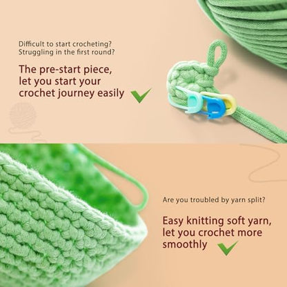 CrochetBox Polka Dot Highland Cow Crochet Kit for Beginners, Adults - Image 6