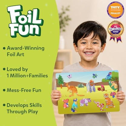 Skillmatics Foil Fun Animals Mega Pack, Foil Art Kit, Gift for Boys & Girls - Image 2