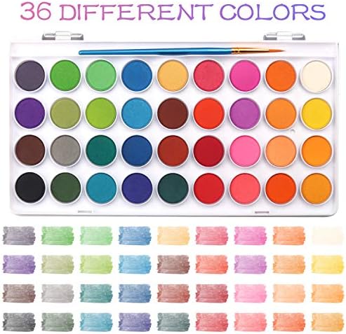 AROIC 36 Colors Watercolor Paint Set, Watercolor Pan Set - Image 2