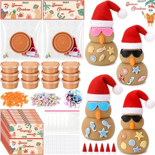 ForraFun 416 Pcs/24 Sets Summer Christmas Craft Kits DIY DIY Snowman Clay by Unknown