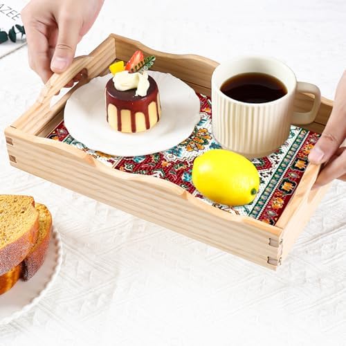 DOTSOPS 5D Diamond Art Kits for Adults Wooden Serving Tray with Handle - Image 3
