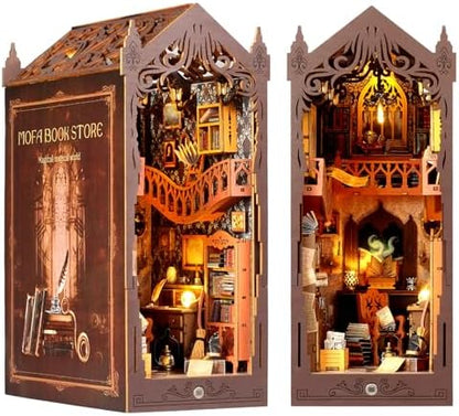 Book Nook Kit, Miniature Kit 3D Wooden Puzzle for Adults, Magic by MakingLifeFunforCool