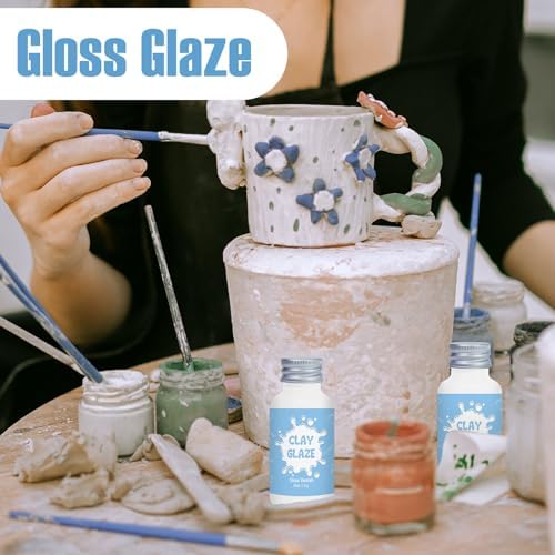 50ml Air Dry Clay Glaze, Protect Clay Surfaces, Delivers Gloss Glaze Effect - Image 6