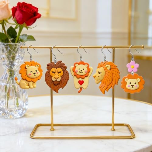 14Pcs Polymer Clay Cutters Lion Ceramics Jewelry Cutters for Animal Themed Polymer Pottery Jewelry Making - Image 3