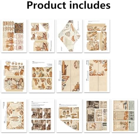 XINPOCUT Floral Folding Trifold Folio Junk Journal Kit,Folio Booklet Craft Kit, Junk Journal Kit, Scrapbooking Supplies, Journaling Decor, Mini Folio Writer Folder Project, Arts & Crafts Gifts - Image 5