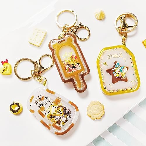 Resin Shaker Molds Set Kawaii Keychain Charms Pack of 9 Epoxy Silicone Trays Precision Tip Applicator Bottle Kit Bundle - Image 6