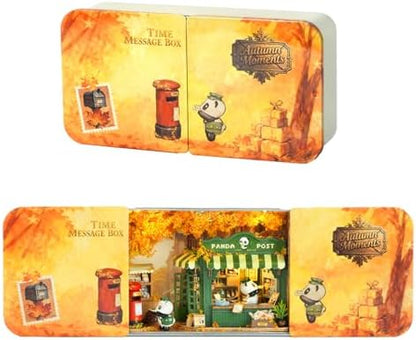 CUTEROOM DIY Miniature Dollhouse Kit in Metal Tin-Autumn Moments by CUTEROOM