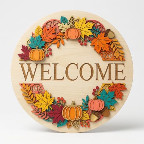12 Inch Door Hanger Kit for Crafts, Unfinished Wood Sign Blank - Image 2