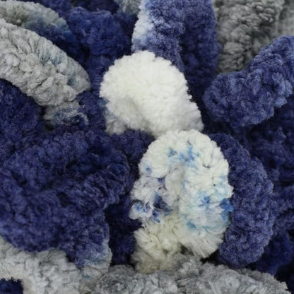 JubileeYarn Fun Finger Loops Yarn - Multicolor Navy Grey - 5 Skeins - Image 2