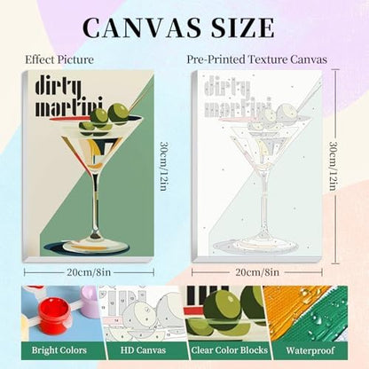 Camocin 4 Pack Framed Paint by Numbers Kit for Adults with Wooden Easel - Image 3