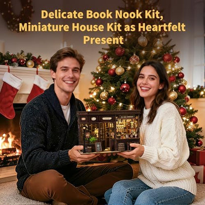 CLICLIET Book Nook, DIY Book Nook Kits for Adults, Gift for Family, Friends - Image 6