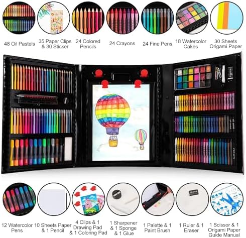 Art Supplies, 272 Pack Art Set Crafts Drawing Kit for Kids Girls Boys Teens - Image 2