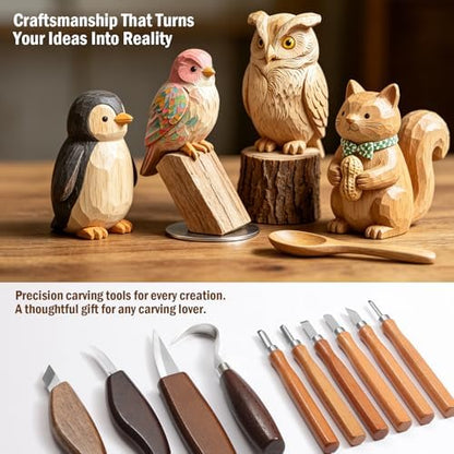 Wood Carving Kit for Beginners - 28Pcs Wood Carving Tools with Storage Bag - Image 6