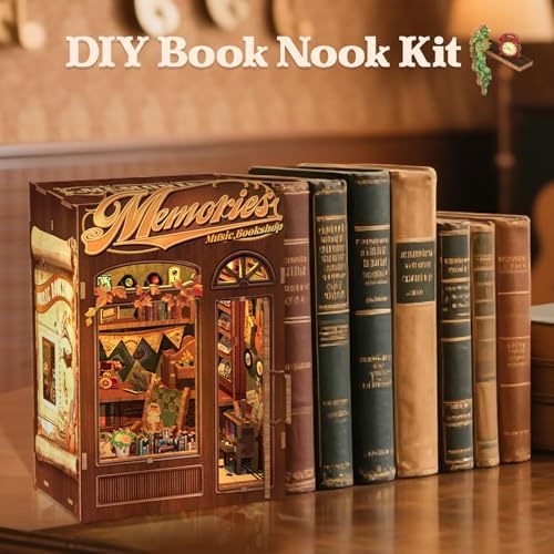 CUTEBEE Book Nook Kit, DIY Miniature House Kits, Diorama Bookshop - Image 2
