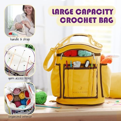 Crochet Kit for Beginners Adults and Kids - Beginner Crochet Kit for Adults with Step-by-Step Video Tutorials, Amigurumi and Crocheting Kit, Crochet Starter Kit with Soft Crochet Yarn and Crochet Bag - Image 4