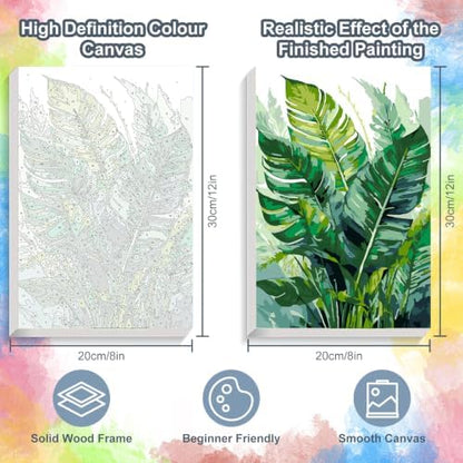 Kalonyth Plants Framed Paint by Numbers Kit for Adults Beginner 8x12 inch - Image 3