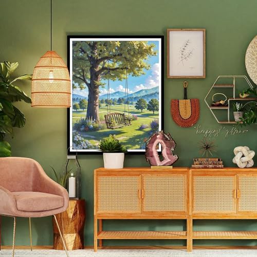xackcme Landscape Paint by Numbers for Adults - Scenery Paint by Number on Canvas Without Frame, DIY Oil Painting for Gift Home Wall Decor (16x20 inch) - Image 4