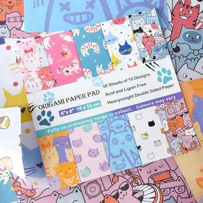 12 Different Packs Full Collection Origami Paper, 6-Inch Double Sided Color - Image 5