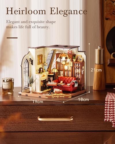 Rolife Living Room DIY Miniature Dollhouse Kit Gift for Adults - Image 6