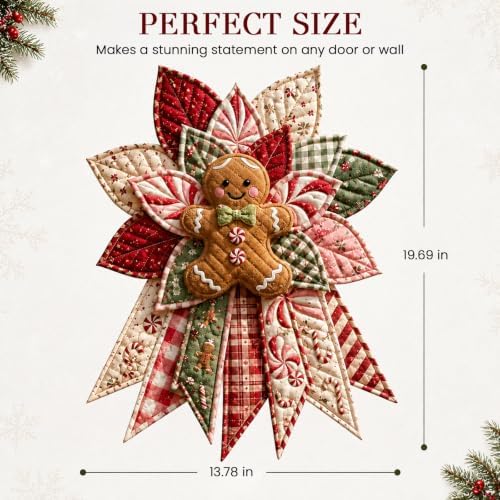 Daily Partner Quilted Christmas Door Hanging DIY Sewing Kit (3PCSB) - Image 3