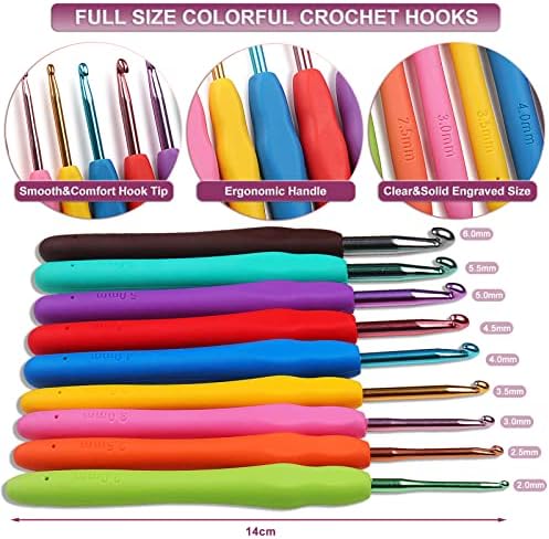 Aeelike Full Crochet Kit for Beginners Adults, Purple Flower - Image 4