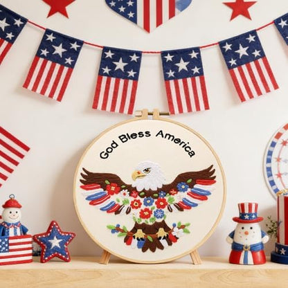 Nuberlic Embroidery Kits for Beginner Adults,God Bless - Image 4