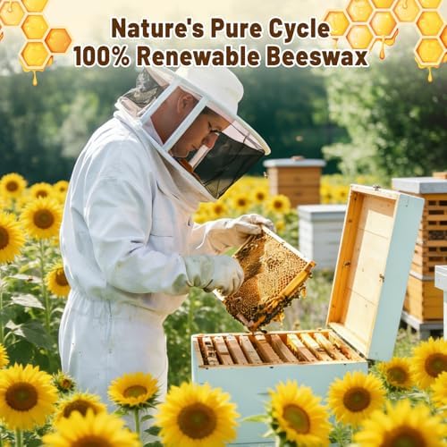 Beeswax Candle Making Supplies, 4LB Organic Beeswax Pellets with Wax Melter - Image 6