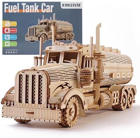 Fuel Tank Truck 3D Wooden Puzzle for Adults - Image 2